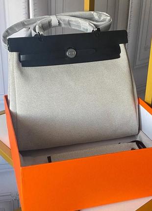 Сумочка hermes herbag zip 31 bag chocolate3 фото