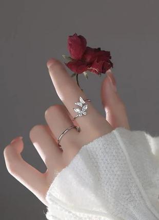 Кольцо бабочки колечко