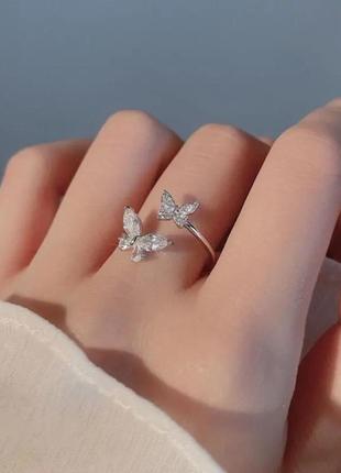 Кольцо бабочки колечко