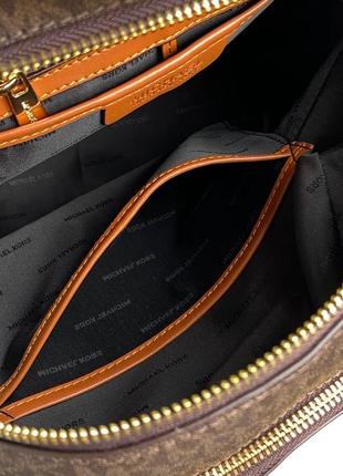 Premium ❗️ рюкзак в стиле michael kors large rhea logo backpack brown9 фото