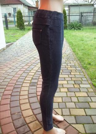 ( 44 / 46 р) женские джинсы лосины на флисе леггинсы штаны скинни стрейчевые б / у2 фото