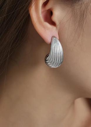 Красивые модные серьги нержавеющая сталь