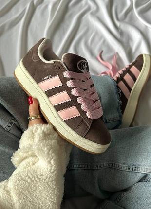 Adidas campus brown pink