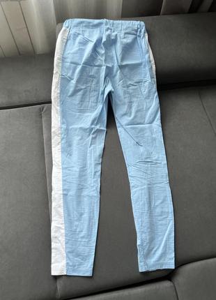 Летние хлопковые брюки брюки с лампасами1 фото