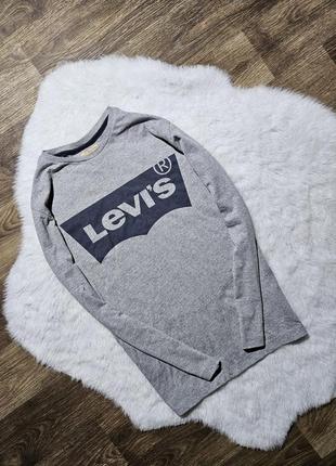 Подростковый лонгслив реглан levi's на 13-14 лет мальчик