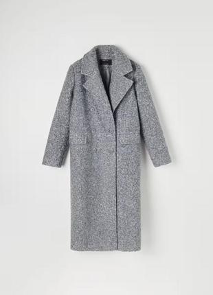 Женское удлиненное пальто из букле4 фото