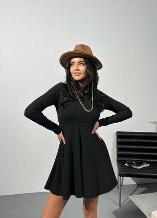 Силуетна сукня міні мустанг з довгими рукавами❤️