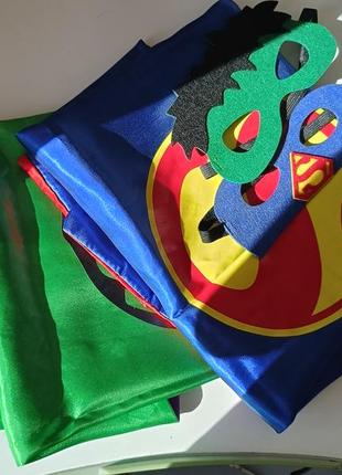 Superman and hulk. накидка та маска супергероїв2 фото