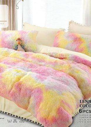 Новинка комплект велюрової постільної білизни ,ніжні та одночасно теплі