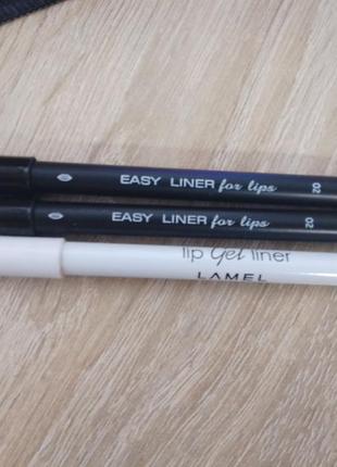 Лот нюдовых карандашей для губ ln и lamel1 фото