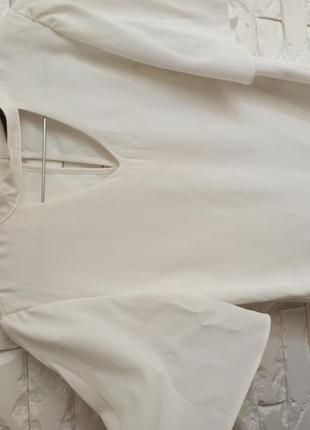 Белая фирменная блуза, кофта1 фото