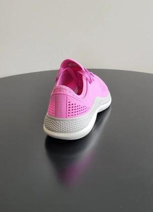 Крокс кроссовки лайтрайд 360 пейсер розовые crocs literide 360 pacer taffy pink7 фото