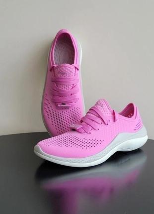 Крокс кроссовки лайтрайд 360 пейсер розовые crocs literide 360 pacer taffy pink