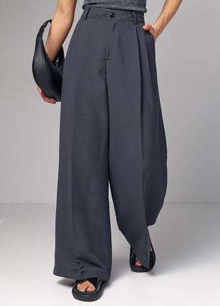 Жіночі широкі штани-палаццо зі стрілками артикул: 9045