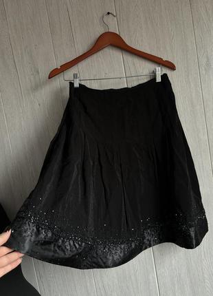 Дуже гарна нарядна спідниця жіноча юбка зі стеклярусом розмір м1 фото