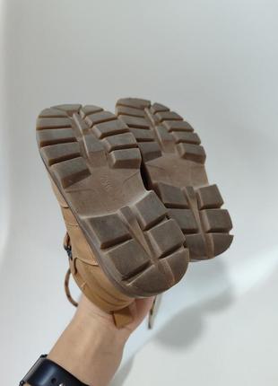 Ботинки сапоги ботинки коричневые унисекс zara 24 размер мальчику девочке осень весна6 фото