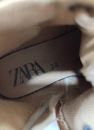 Ботинки сапоги ботинки коричневые унисекс zara 24 размер мальчику девочке осень весна4 фото