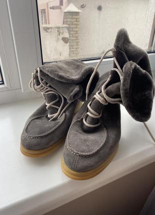 Чоловічі замшеві зимові чоботи2 фото
