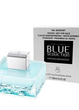 Туалетна вода (тестер) antonio banderas blue seduction for women, 80 мл