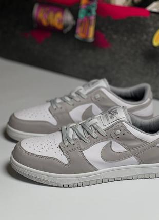 Кроссовки nike sb dunk low grey