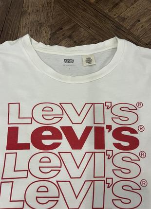 Футболка біла та чорна levi's7 фото