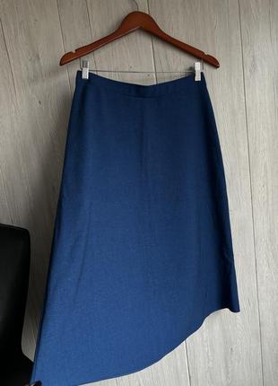 Юбка женская юбка красивого синего цвета размер м