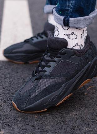 Adidas yeezy boost 700 utility black 🆕 чоловічі кросівки адідас 🆕 чорні