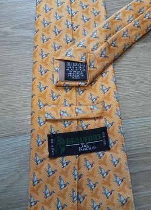 Краватка 💯 шовк beaufort летять качки3 фото
