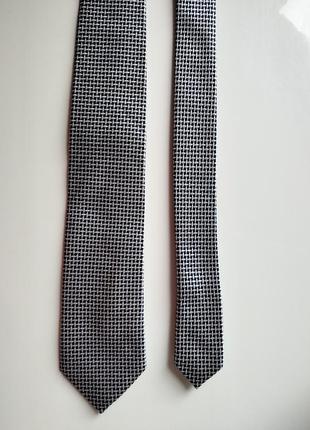 Мужской классический галстук серебристый charles tyrwhitt галстук