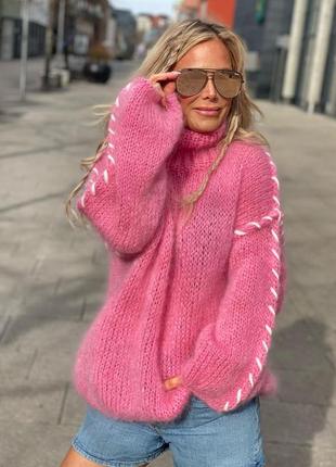 Базовий светр оверсайз з вовни альпака4 фото