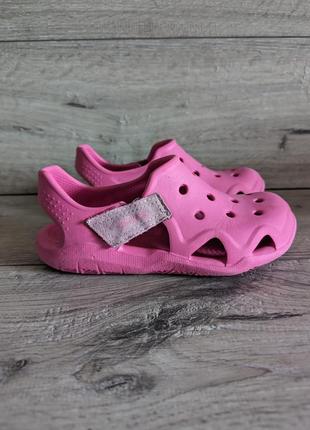 Детские аквашузы босоножки на липучке б/у крокс crocs c 12 28-29 р 19 см