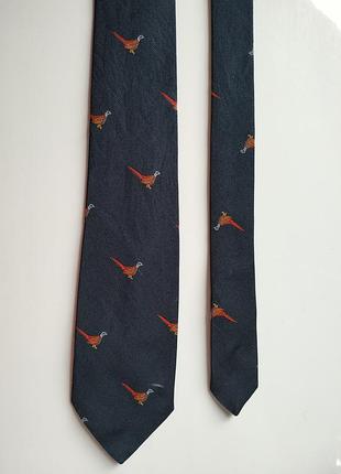 Синя краватка з птахами michelsons птаха пташка пава