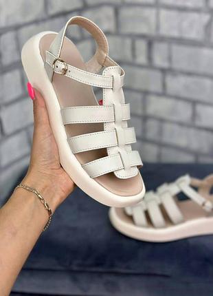 36-41 рр босоножки натуральная замша/кожа бежевый, белый, черный, хаки, лаванда2 фото