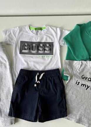 Набор хорошей одежды для мальчика 2-3 р 98 футболка шорты штаны гольф