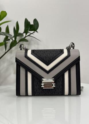 Сумка брендова michael kors whitney medium flap шкіра оригінал на подарунок дружині/дівчині1 фото