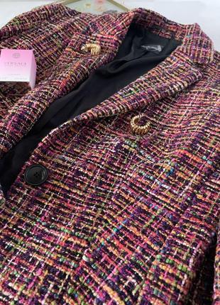 Твідовий піджак / різнокольоровий піджак / claudia strater / жакет