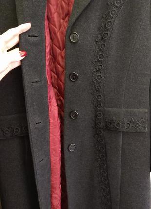 Стильное классическое пальто avalon fashion, шерсть1 фото