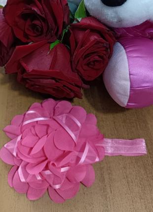 Яскрава дитяча прикраса / пов'язка  на голову/пов'язка для волос/квітка на голову  для маленької принцеси