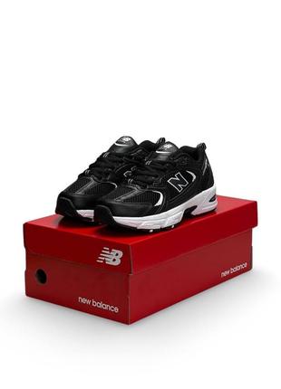 Женские кроссовки new balance 530 black base white premium