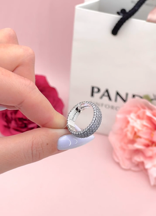 Серебряное кольцо три ряда