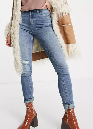 Крутые джинсы с высокой посадкой noisy may callie skinny jeans, w28 l32