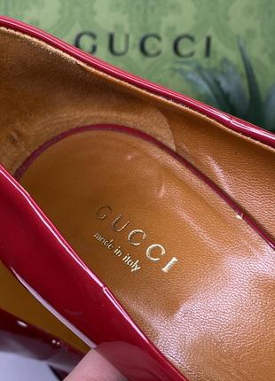 Лаковые туфли gucci номерные 🔥♥️8 фото