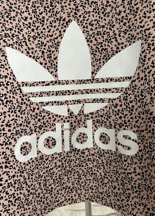 Леопардовый свитшот adidas originals leopard print logo6 фото