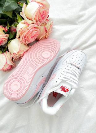 Nike air force 1 low pink love женские кроссовки найк форс кожаные6 фото