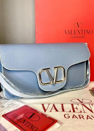 Стильна жіноча сумка клатч крос боді в стилі valentino red valentino