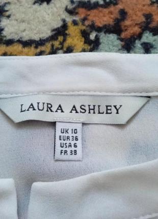 Шифонова ніжна блуза молочного кольору класична стильна базова нова laura ashley7 фото