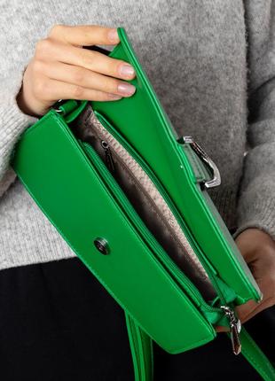 Сумка-клатч женская зеленая 6746 s3 фото