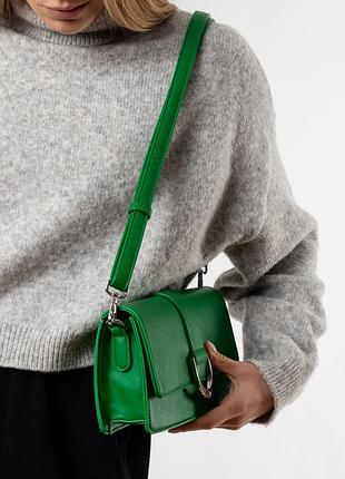 Сумка-клатч женская зеленая 6746 s4 фото