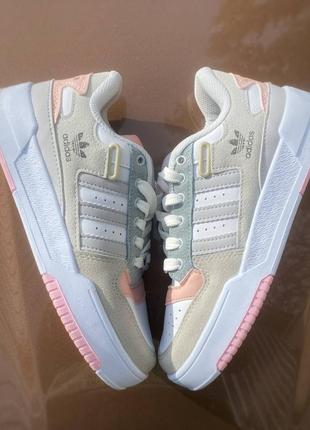 Adidas forum low grey&amp;pink2 фото