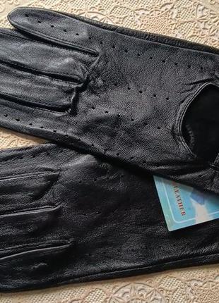 Новые кожаные (лайка) перчатки авто-мото 9-9,5р.2 фото
